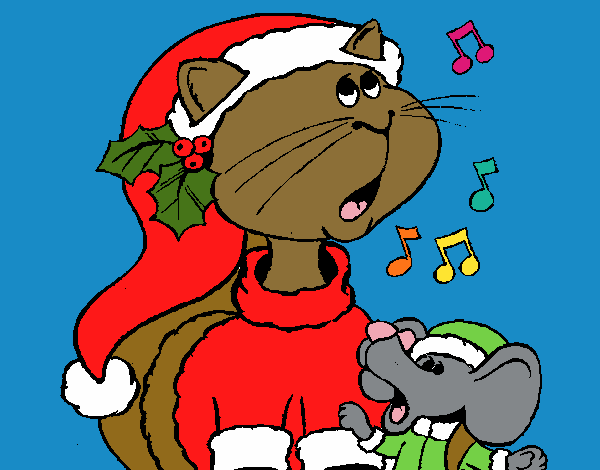 Gatto e topolino di Natale