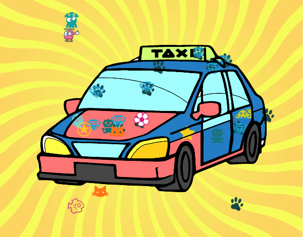 Disegno Un taxi pitturato su alessiacom