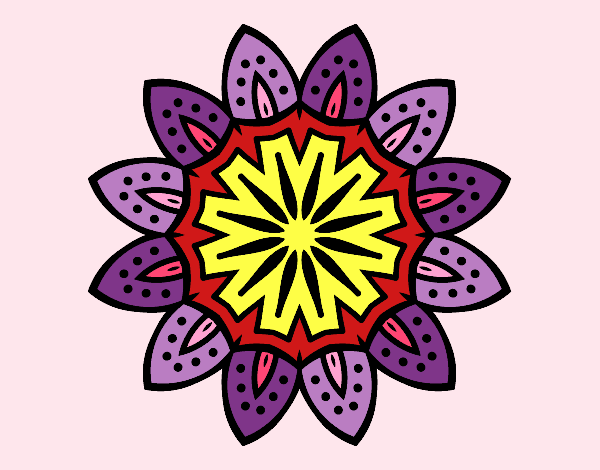 Mandala con petali