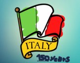 Disegno Bandiera d'Italia pitturato su OnlyZyra