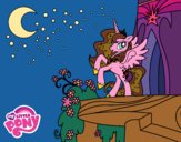 Disegno Principessa Luna  My Little Pony pitturato su OnlyZyra
