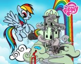 Disegno Rainbow Dash palazzo pitturato su OnlyZyra
