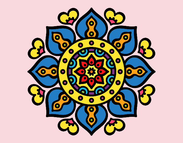 Mandala cuori arabi