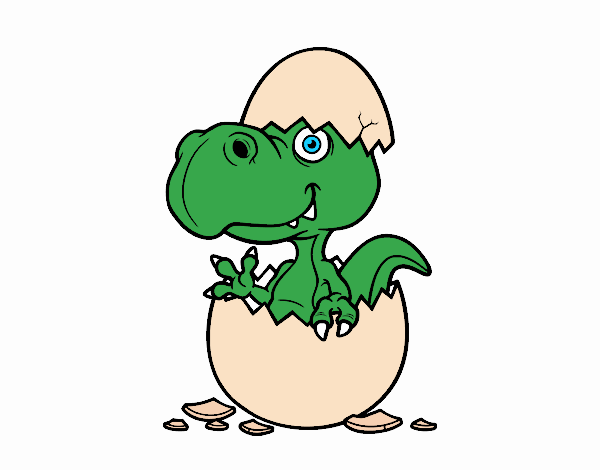 Dino emergenti da uovo