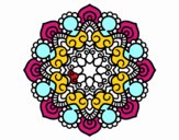 Disegno Mandala incontro pitturato su ada2012