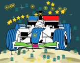 Disegno Auto di F1  pitturato su amirotto
