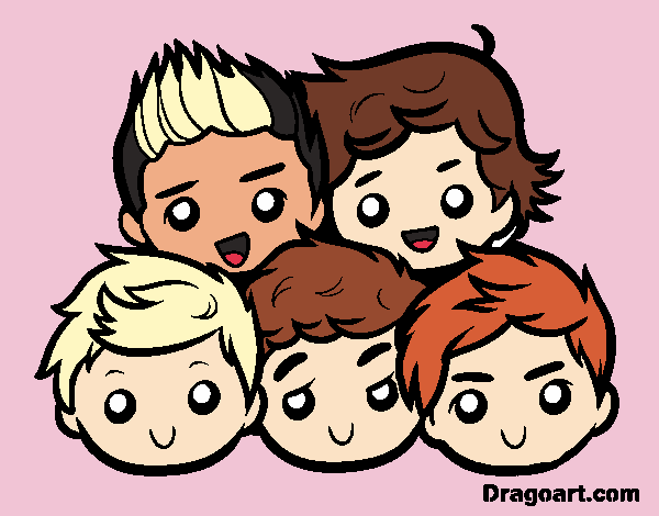 Disegno One Direction 2 pitturato su onedhugme