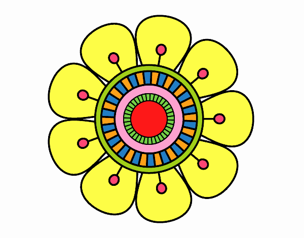 Mandala a forma di fiore
