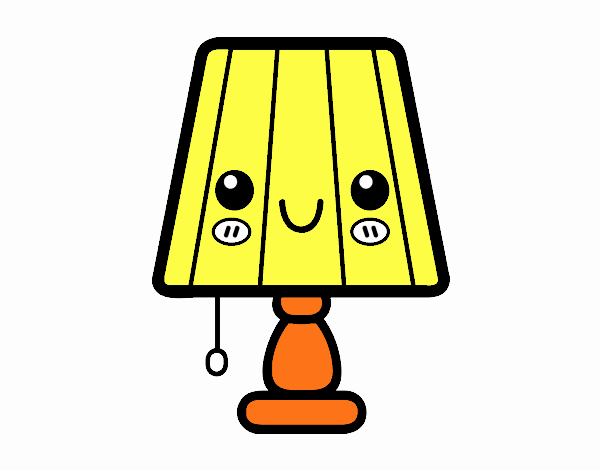 Una lampada da tavolo