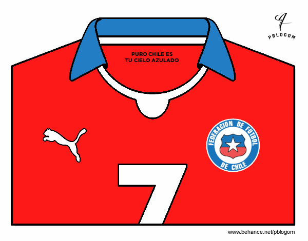 Maglia dei mondiali di calcio 2014 del Cile