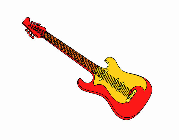 Una chitarra elettrica