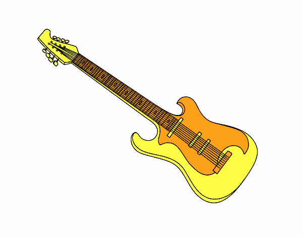 Una chitarra elettrica