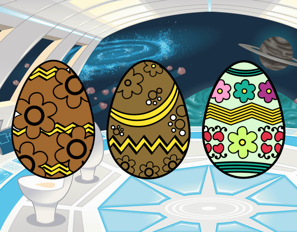 Tre uovo di Pasqua