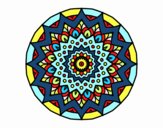 Disegno Crescente mandala pitturato su marilu2113