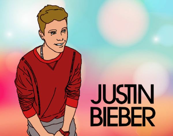 Disegno Justin Bieber pitturato su DavidCris