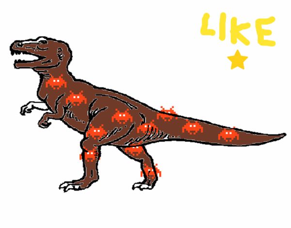 Tirannosaurus rex (pixel art)