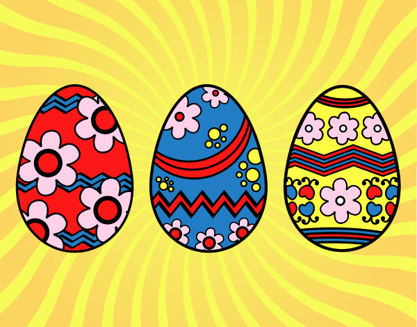 Tre uovo di Pasqua