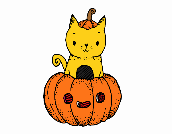 Un gattino di Halloween