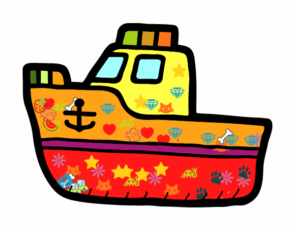 Disegno Yacht di lusso pitturato su luca2012