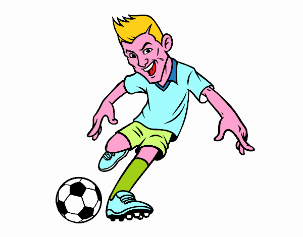 Disegno Attaquant football pitturato su MARIA_S