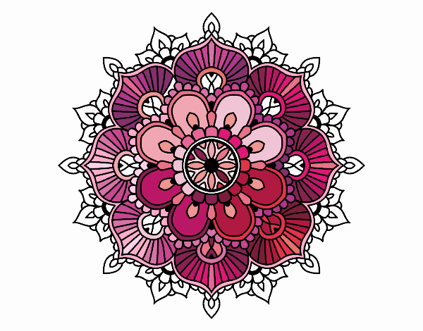 Mandala flash florale