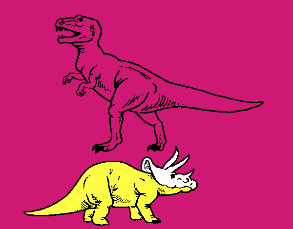 Triceratops e Tyrannosaurus Rex