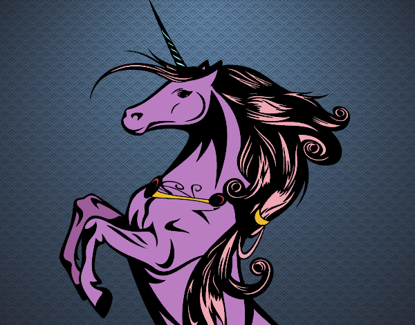 Disegno Unicorno magico pitturato su OnlyZyra