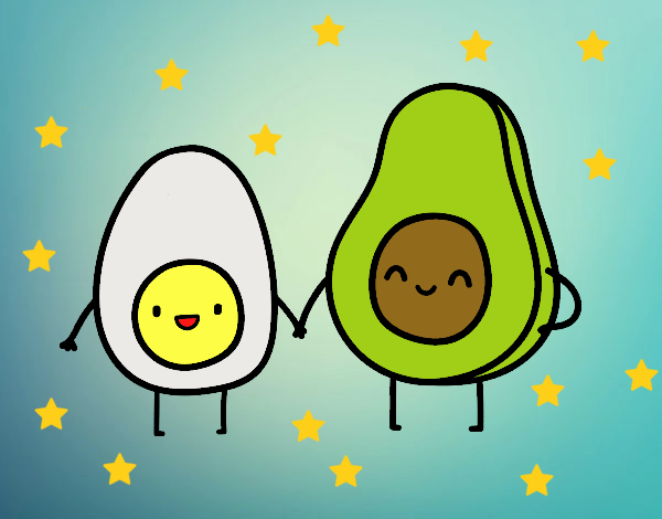 Uovo  Avocado = Amici per la pelle!