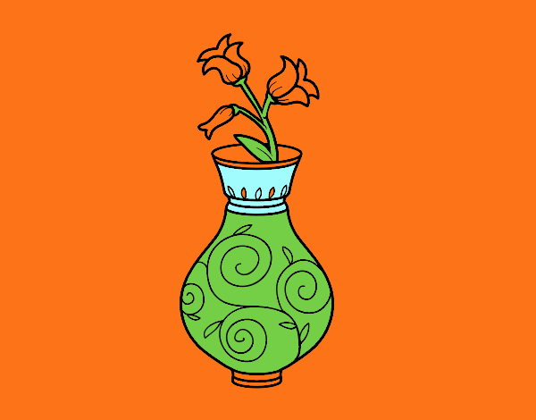 Fiore di convolvoli in un vaso