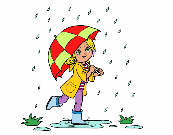 la ragazza sotto la pioggia