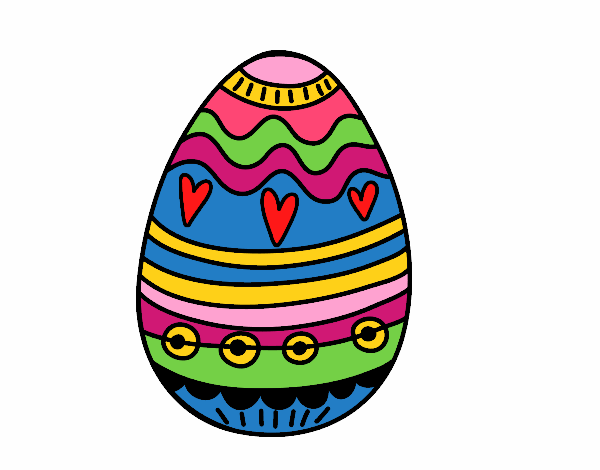 Disegno Uovo Di Pasqua Decorazione Colorato Da Utente Non Registrato Il 05 Di Marzo Del 18