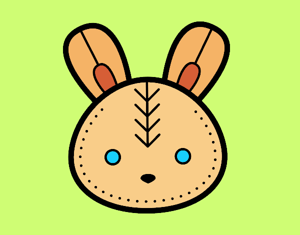 Faccia coniglio di Pasqua