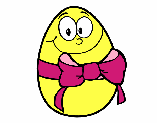 Uovo di Pasqua con il laccio