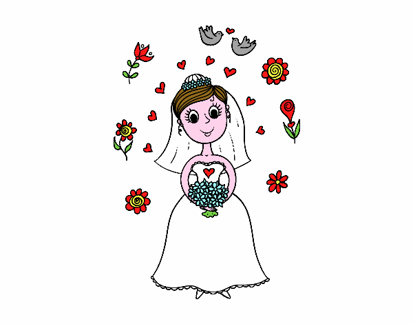  Sposa con i fiori