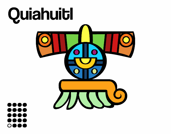 Disegno I Giorni Aztechi Pioggia Quiahuitl Colorato Da Utente Non Registrato Il 12 Di Settembre Del 18