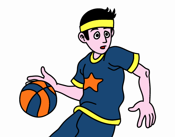Giovane giocatore di basket