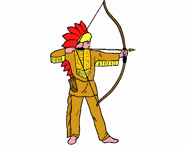 Indiano con l’arco 