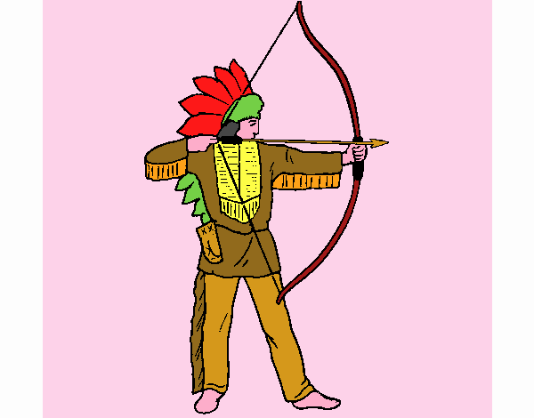 Indiano con l’arco 