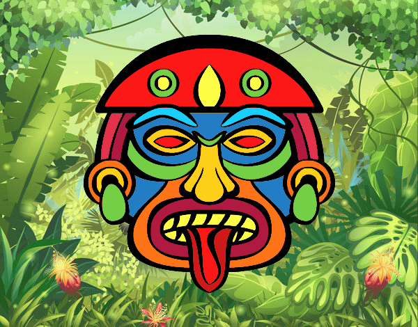 Disegno Maschera Azteca Colorato Da Utente Non Registrato Il 13 Di Gennaio Del 19