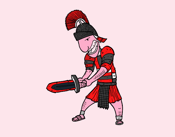 Soldato romano con la spada