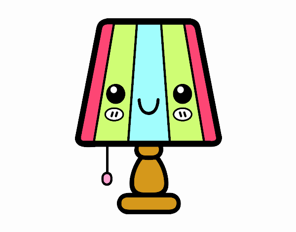 Una lampada da tavolo