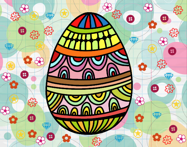  un uovo di Pasqua decorato