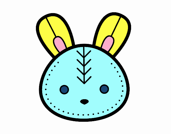 Faccia coniglio di Pasqua