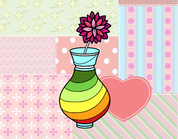 Crisantemo in un vaso