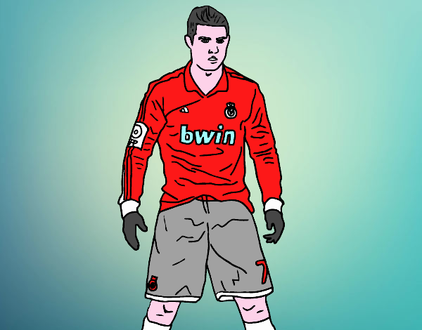 cr7 in the real madrid,color is red