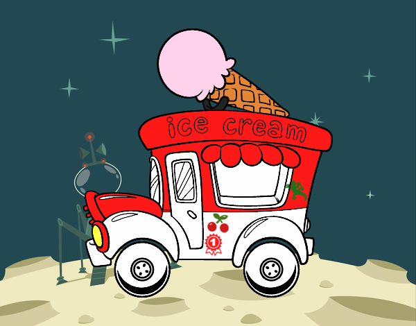 sulla luna a vendere gelati
