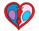 Uccellini innamorati 