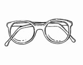 occhiali rotondi di pasta