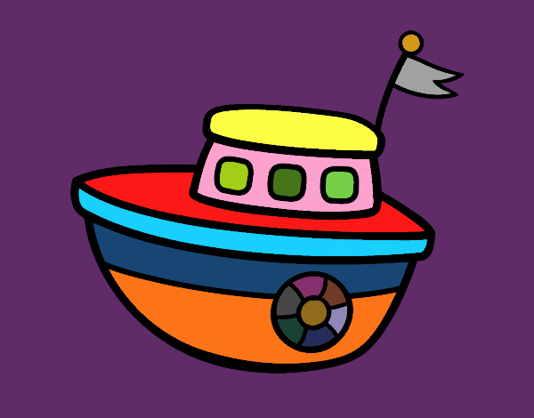 Una barca giocattolo