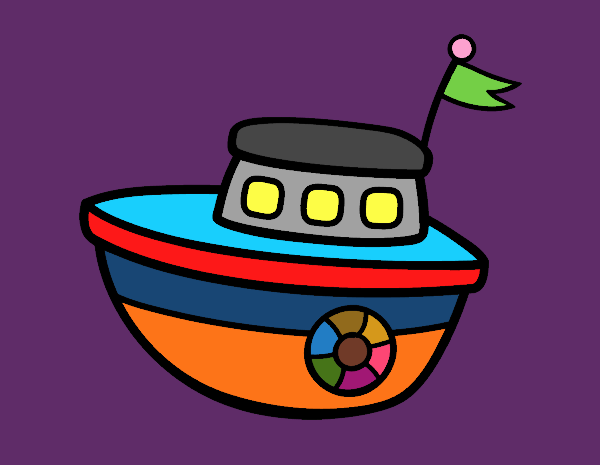 Una barca giocattolo